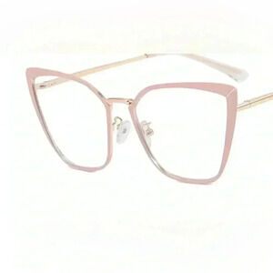 Cat Eye Glasses Pink Frames Fashionista